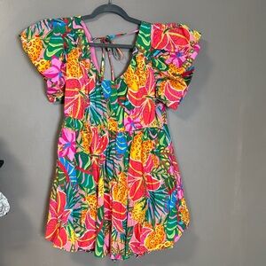 Vibrant Floral Dress